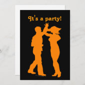 Kundengerechte Tanz-Party Einladungs-Vorlagen Einladung (Vorne/Hinten)