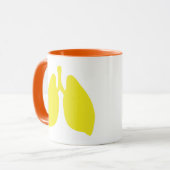 Kundengerechte Tasse der Organ-Lunge-| (Vorderseite Links)