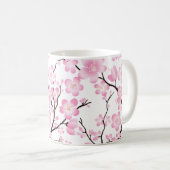kundengerechte Tasse der rosa weißen (VorderseiteRechts)
