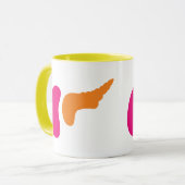 Kundengerechte Tasse des Organ-Nieren-Pankreas-| (Vorderseite Links)