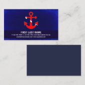 Kundengerechte Tauchenflaggen-Anker-Visitenkarten Visitenkarte (Vorne/Hinten)