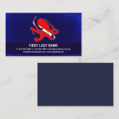 Kundengerechte Tauchenflaggen-Kraken-Visitenkarten Visitenkarte (Vorne/Hinten)