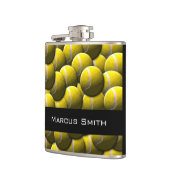 Kundengerechte Tennisballmusterflasche Flachmann (Links)