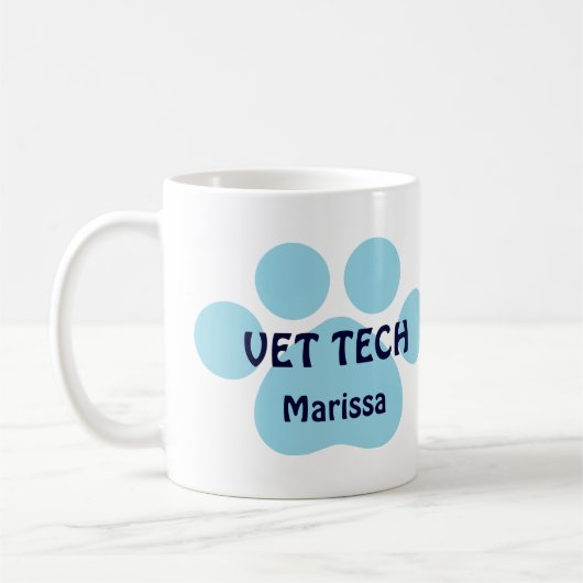 Kundengerechte Tierarzttech-Kaffee-Tasse Kaffeetasse (Links)
