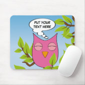 Kundengerechte träumende Eule - mehrfache Farben Mousepad (Mit Mouse)