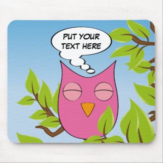 Kundengerechte träumende Eule - mehrfache Farben Mousepad