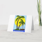 Kundengerechte tropische Paradieskarte Karte (Rückseite)