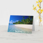 Kundengerechte tropische Paradieskarte Karte (Gelbe Blume)