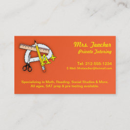 KUNDENGERECHTE Tutor-Visitenkarten Visitenkarte