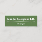 Kundengerechte und minimale mini visitenkarte (Vorderseite)