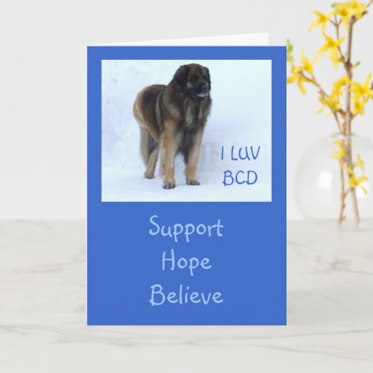 Kundengerechte "Unterstützung, Hoffnung, glauben" Karte (Gelbe Blume)