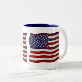Kundengerechte US-Flaggen-Tasse Zweifarbige Tasse (VorderseiteRechts)