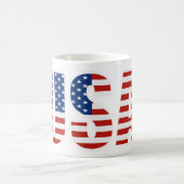 Kundengerechte USA-amerikanische Flagge Kaffeetasse (Mittel)
