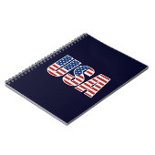 Kundengerechte USA-amerikanische Flagge Notizblock (Linke Seite)