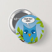 Kundengerechte verärgerte kleine Eule - mehrfache Button (Vorne & Hinten)