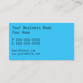 Kundengerechte Videogamer-Visitenkarten Visitenkarte (Rückseite)