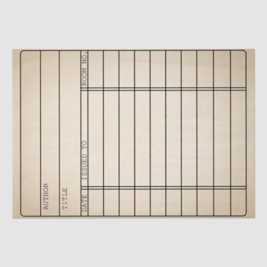 Kundengerechte Vintage Seidenpapier (Vorderseite)