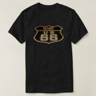Kundengerechte Vintages Zeichen des Weg-66 T-Shirt