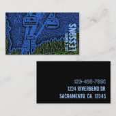 Kundengerechte Visitenkarten der Ski-und Visitenkarte (Vorne/Hinten)