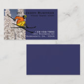 Kundengerechte Visitenkarten der Skilektion Visitenkarte (Vorne/Hinten)