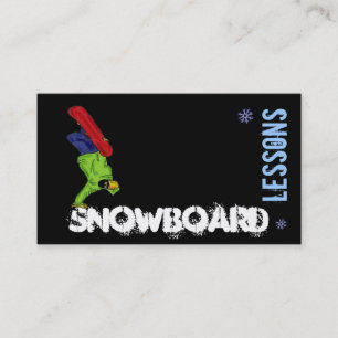 Kundengerechte Visitenkarten der Snowboard-Lektion Visitenkarte