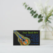 Kundengerechte Visitenkarten des Band-Musikers Visitenkarte (Stehend Vorderseite)