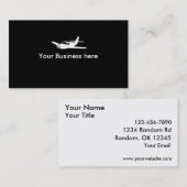 Kundengerechte Visitenkarten des Flugzeugsymbols Visitenkarte (Vorne/Hinten)