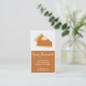 Kundengerechte Visitenkarten des Kürbiskuchens Visitenkarte (Stehend Vorderseite)