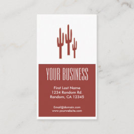 Kundengerechte Visitenkarten des roten Kaktus Visitenkarte