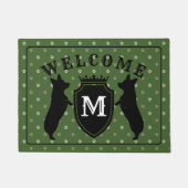 Kundengerechte Walisercorgi-Fußmatte Fußmatte (Vorderseite)