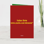 Kundengerechte Weihnachtskugel-Karte Feiertagskarte (Rückseite)