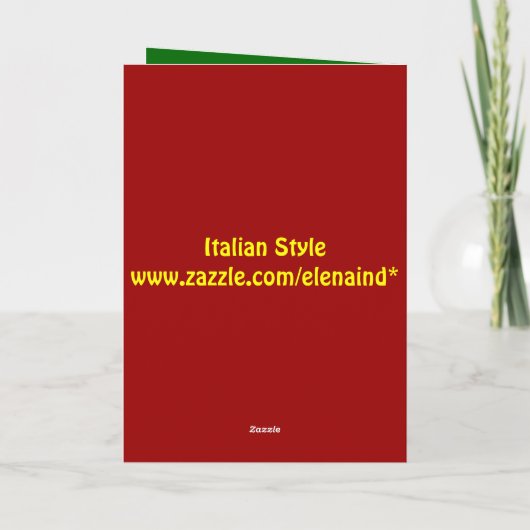 Kundengerechte Weihnachtskugel-Karte Feiertagskarte (Rückseite)