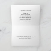 KUNDENGERECHTE Weiß-Tauben-Weihnachtskarte Feiertagskarte (Innenseite)