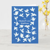 Kundengerechte weiße Tauben-Passahfest-Gruß-Karte Karte (Gelbe Blume)