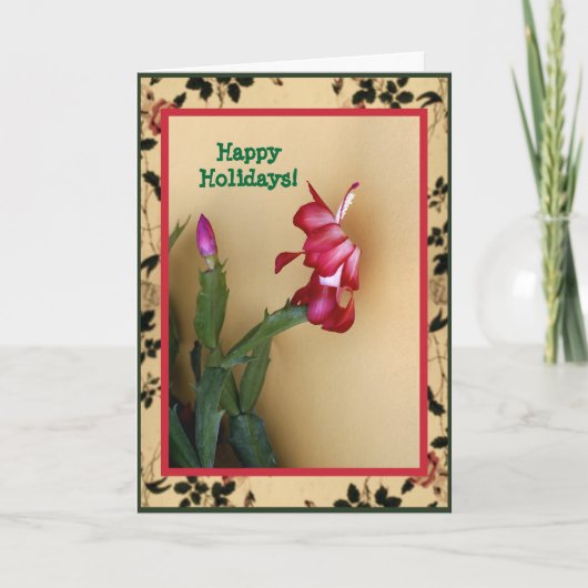 Kundengerechte Zago Kaktus-Weihnachtskarte Feiertagskarte (Vorderseite)