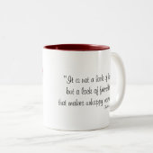 Kundengerechte Zitat-"Liebe" Tasse (VorderseiteRechts)