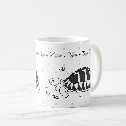 Kundengerechten Hermanns Schildkröten-Tasse Kaffeetasse (VorderseiteRechts)
