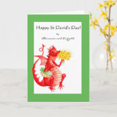 Kundengerechten St David Tagesdrache-Karte Karte (Gelbe Blume)