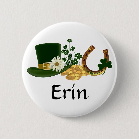 KUNDENGERECHTEN St Patrick Tagesentwurf Button (Vorderseite)
