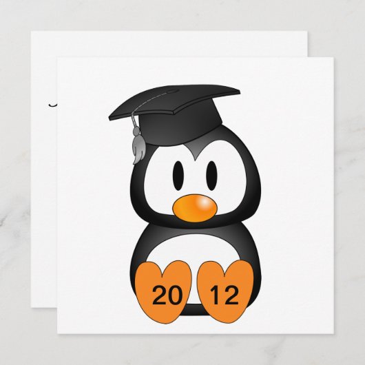 Kundengerechter AbschlussPenguin Einladung (Vorne/Hinten)