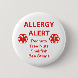 Kundengerechter Allergie-Alarm-Knopf Button