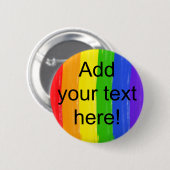 Kundengerechter Aquarell-Regenbogen Button (Vorne & Hinten)