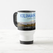 Kundengerechter Aufstieg Mt Kilimanjaro Gedenk Reisebecher (Vorderseite Links)