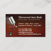 KUNDENGERECHTER Auto-Körper BC Visitenkarte (Rückseite)