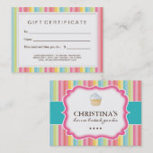 Kundengerechter Bäckerei-Geschenkgutschein Rabattkarte (Vorne/Hinten)