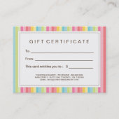 Kundengerechter Bäckerei-Geschenkgutschein Rabattkarte (Vorderseite)