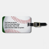 Kundengerechter Baseball-Gepäckanhänger Gepäckanhänger (Vorderseite horizontal)