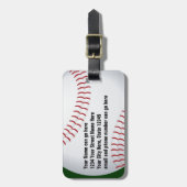 Kundengerechter Baseball-Gepäckanhänger Gepäckanhänger (Vorderseite vertikal)