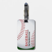 Kundengerechter Baseball-Gepäckanhänger Gepäckanhänger (Rückseite vertikal)