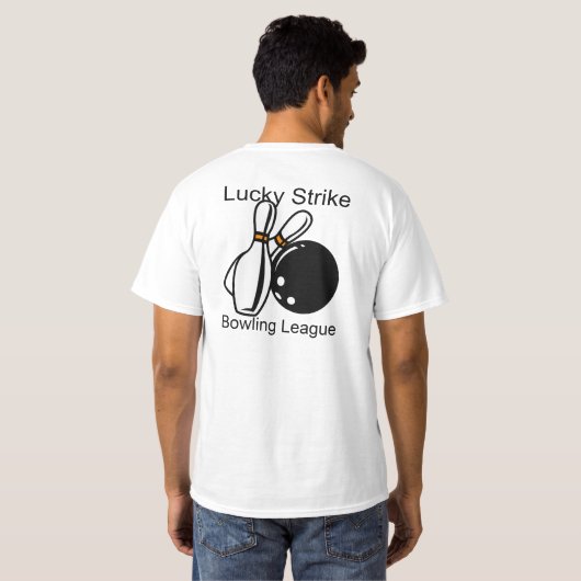 KUNDENGERECHTER Bowlings-T - Shirt (Schwarz voll)